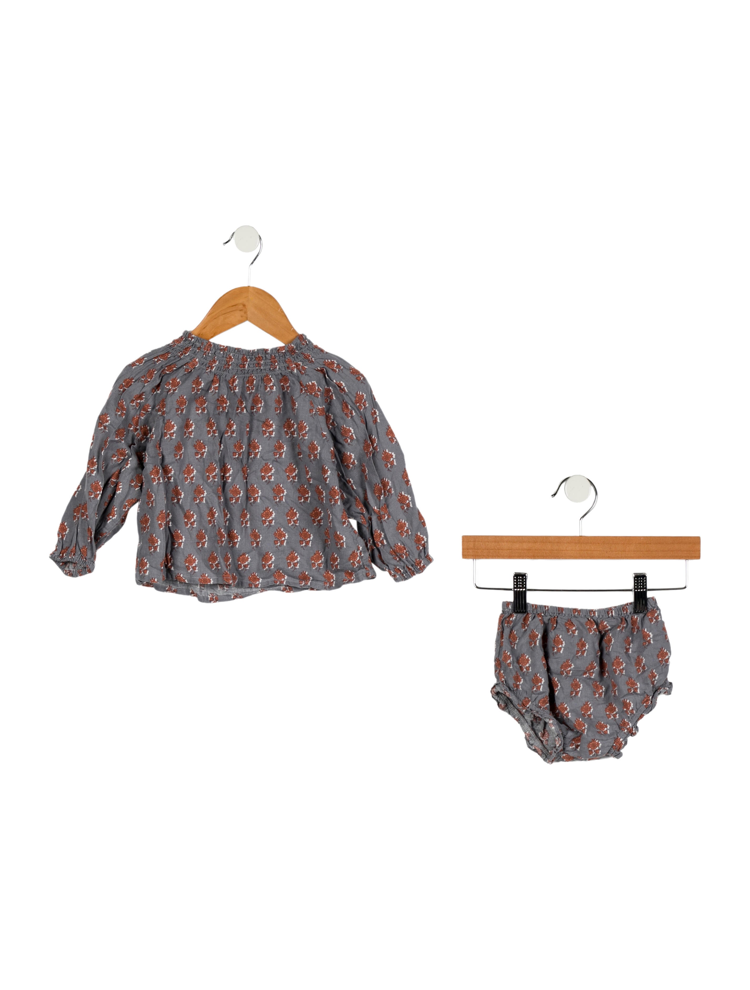 Rylee + Cru Infant Girls' Printed Long Sleeve 2 Piece Set