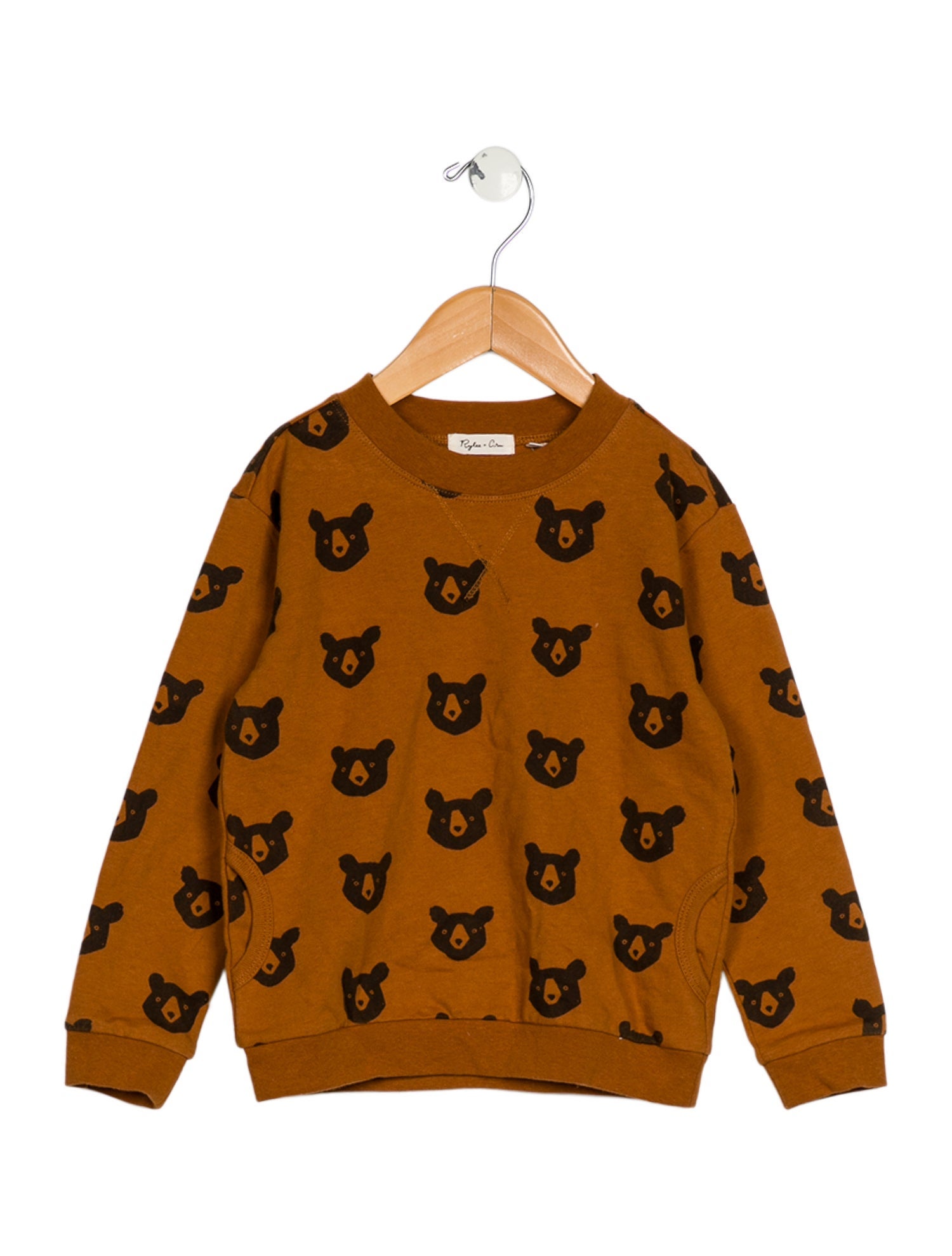 Rylee + Cru Toddler Girls' Bear Graphic Crew Neck Sweatshirt