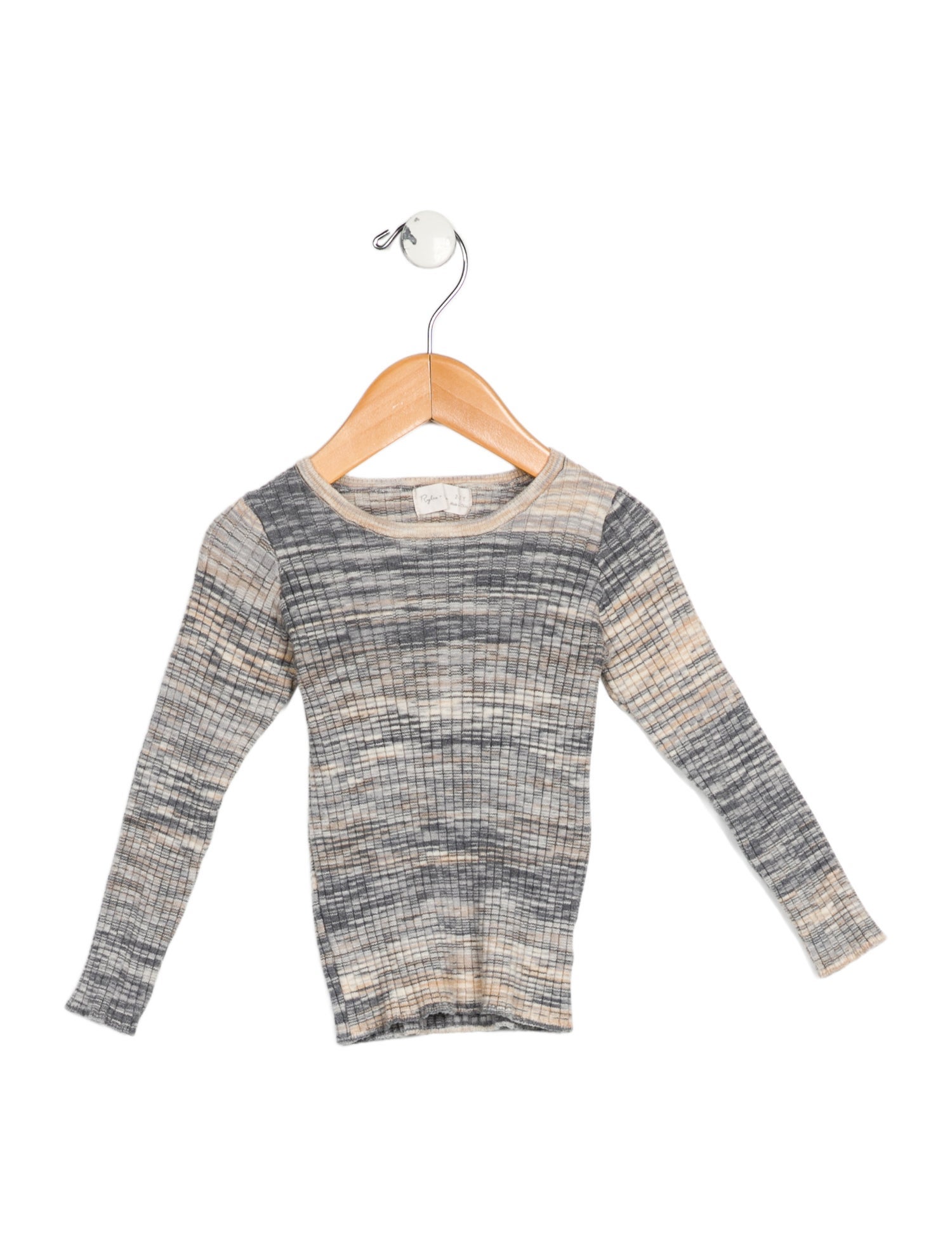 Rylee + Cru Girls' Patterned Long Sleeve Knit Sweater