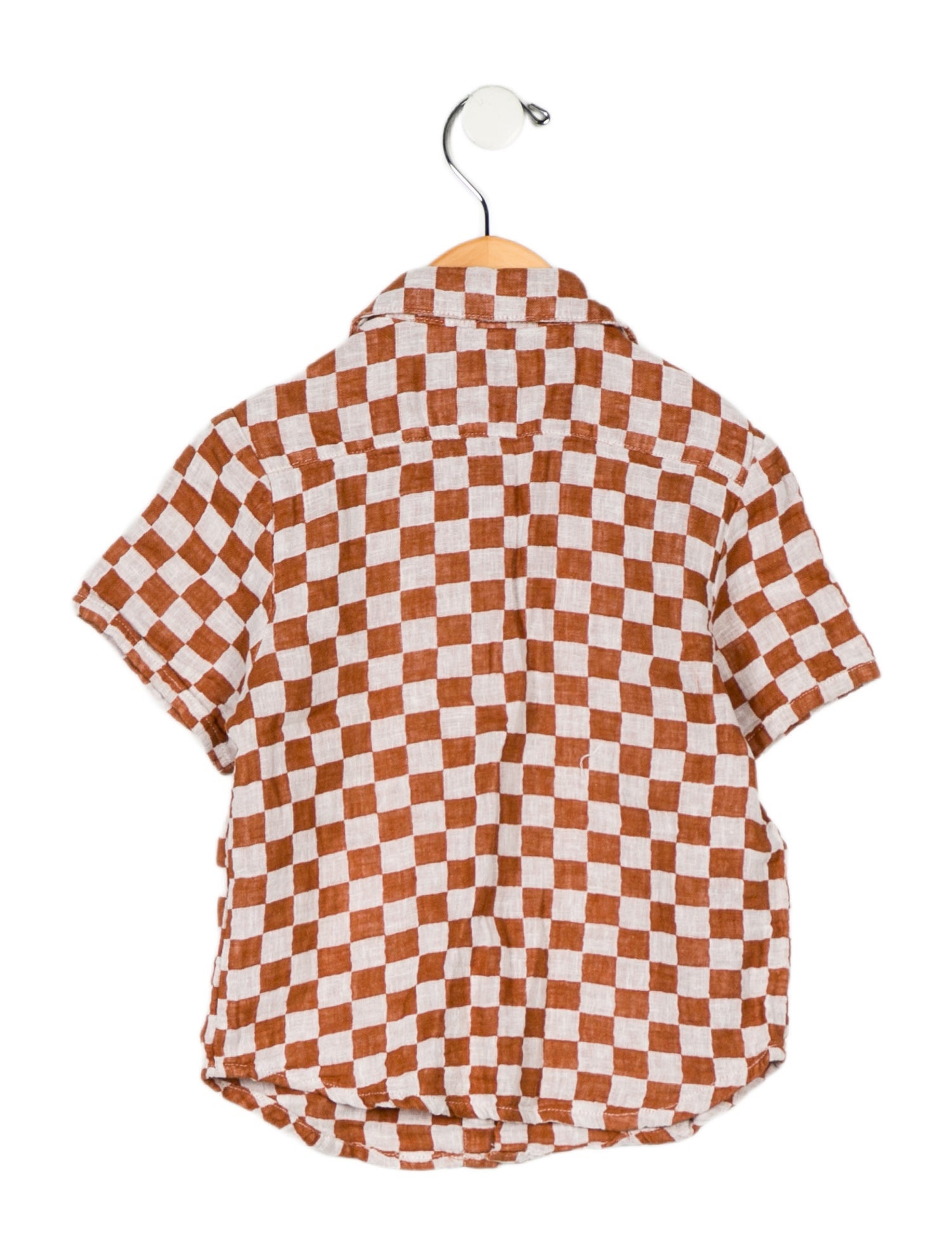 Rylee + Cru Toddler Girls' 'Checkered' Printed Button-Up Shirt