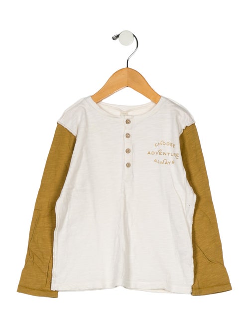 Rylee + Cru Boys' Printed Baseball Long Sleeve Shirt