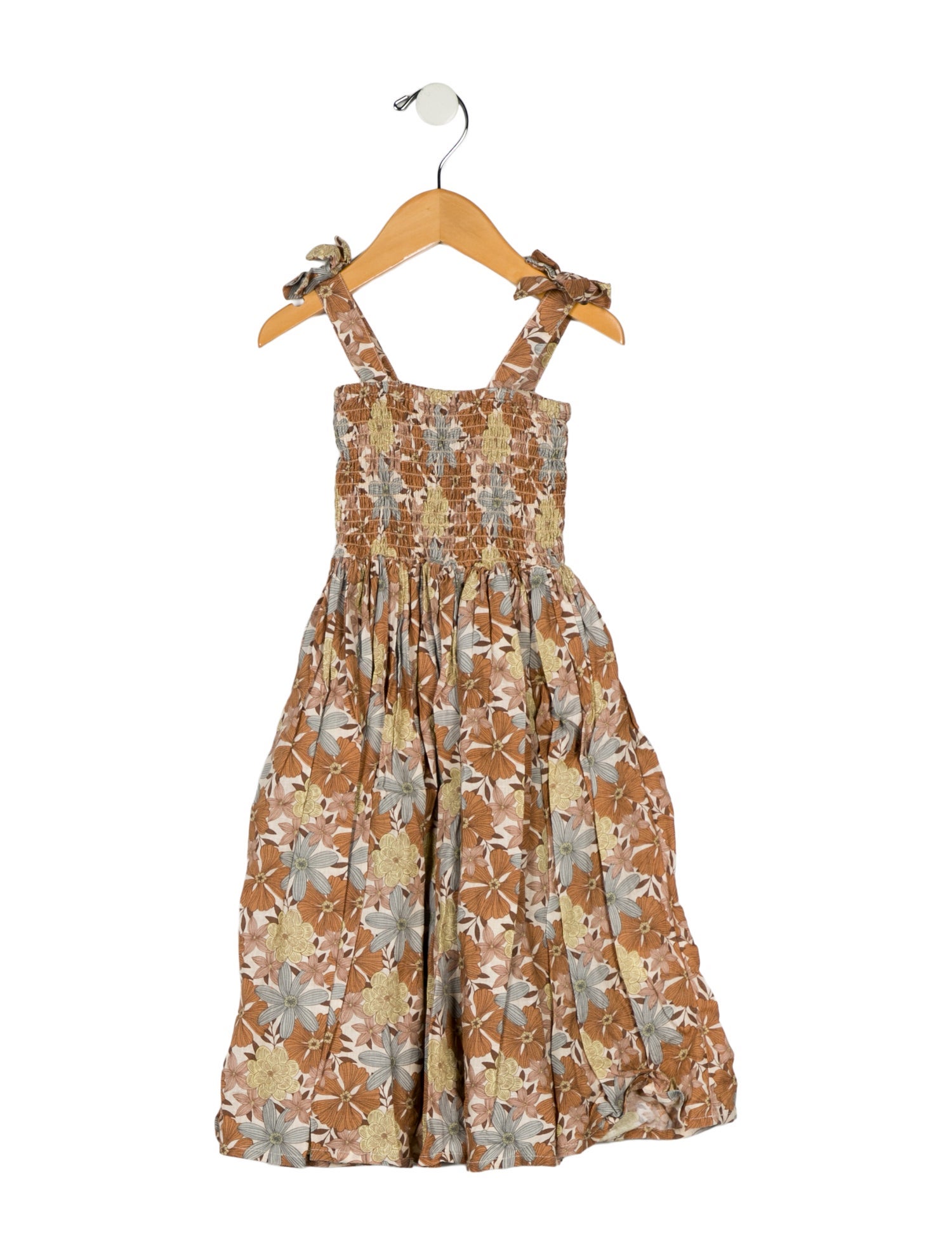 Rylee + Cru Girls' Strapless Floral Print Dress