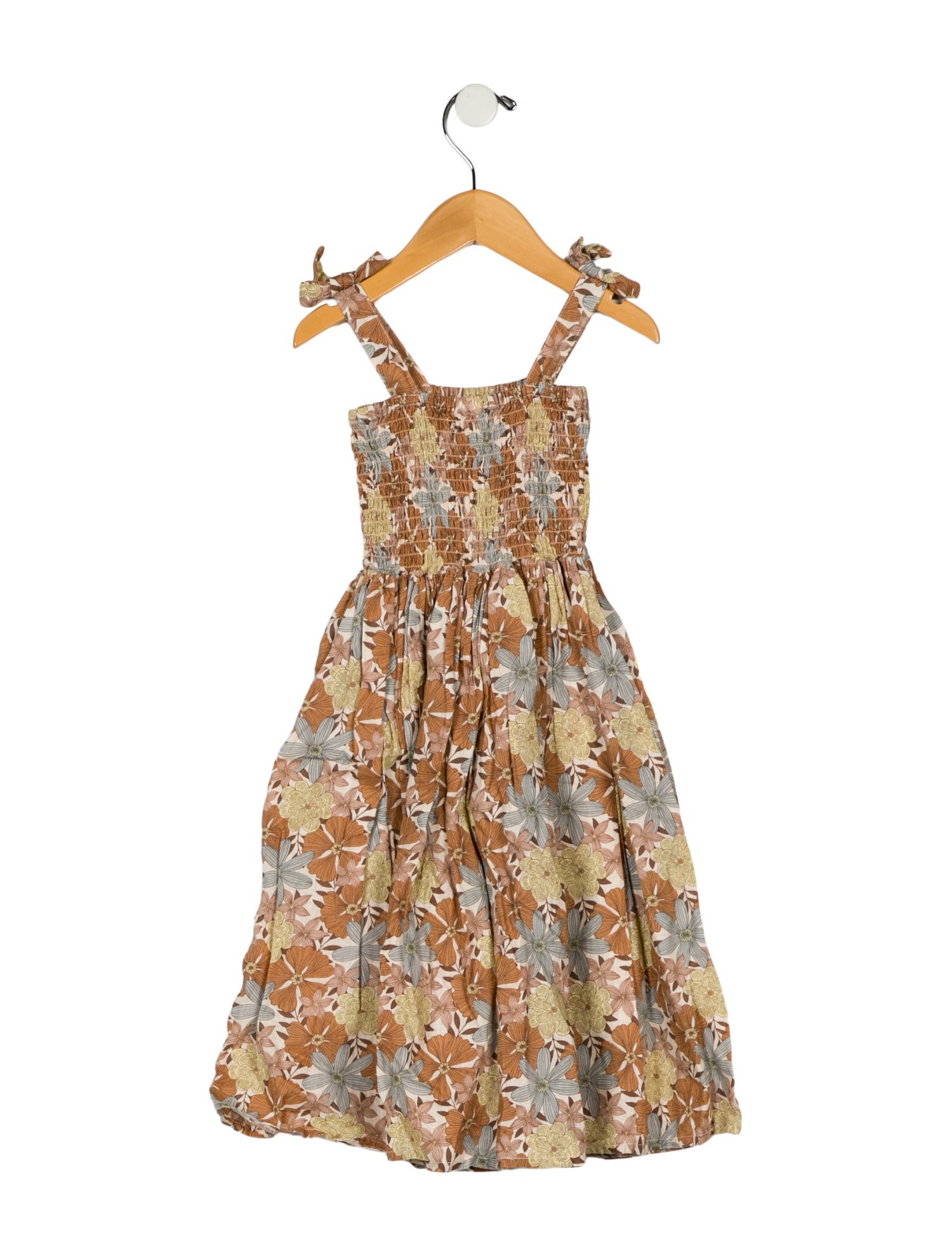 Rylee + Cru Girls' Strapless Floral Print Dress
