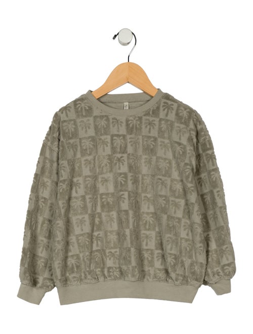 Rylee + Cru Boys' Palm Tree Printed Terry Cloth Sweatshirt