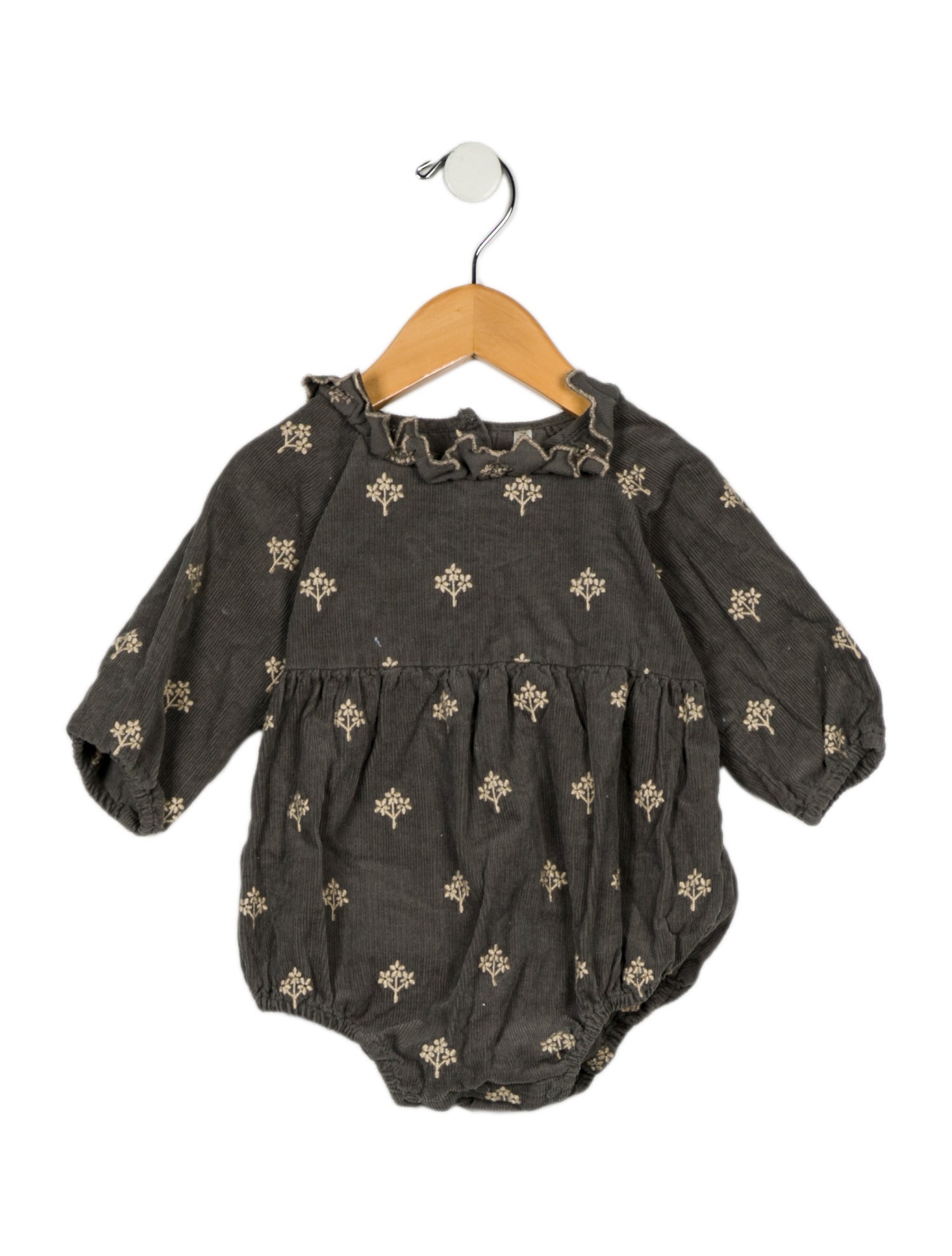 Rylee + Cru Girls' Corduroy Long Sleeve Onesie