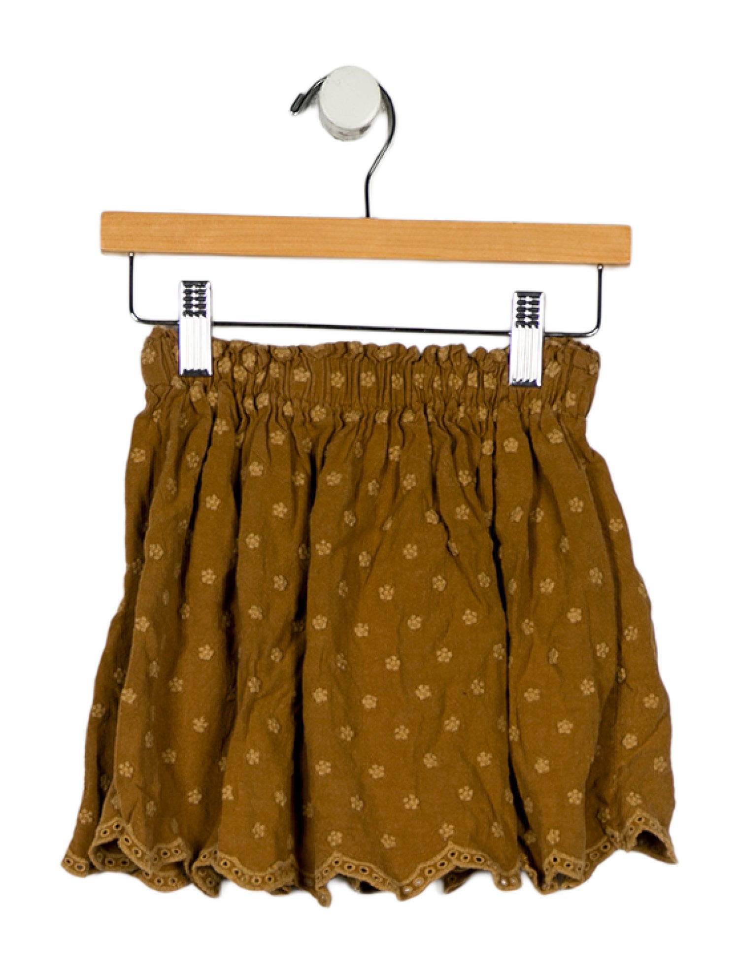 Rylee + Cru Girls' Embroidered Linen Skirt