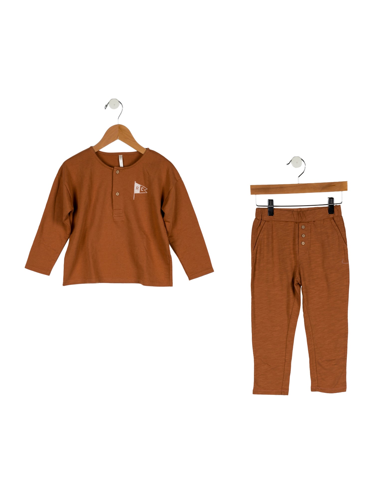 Rylee + Cru Solid Casual Pants Set