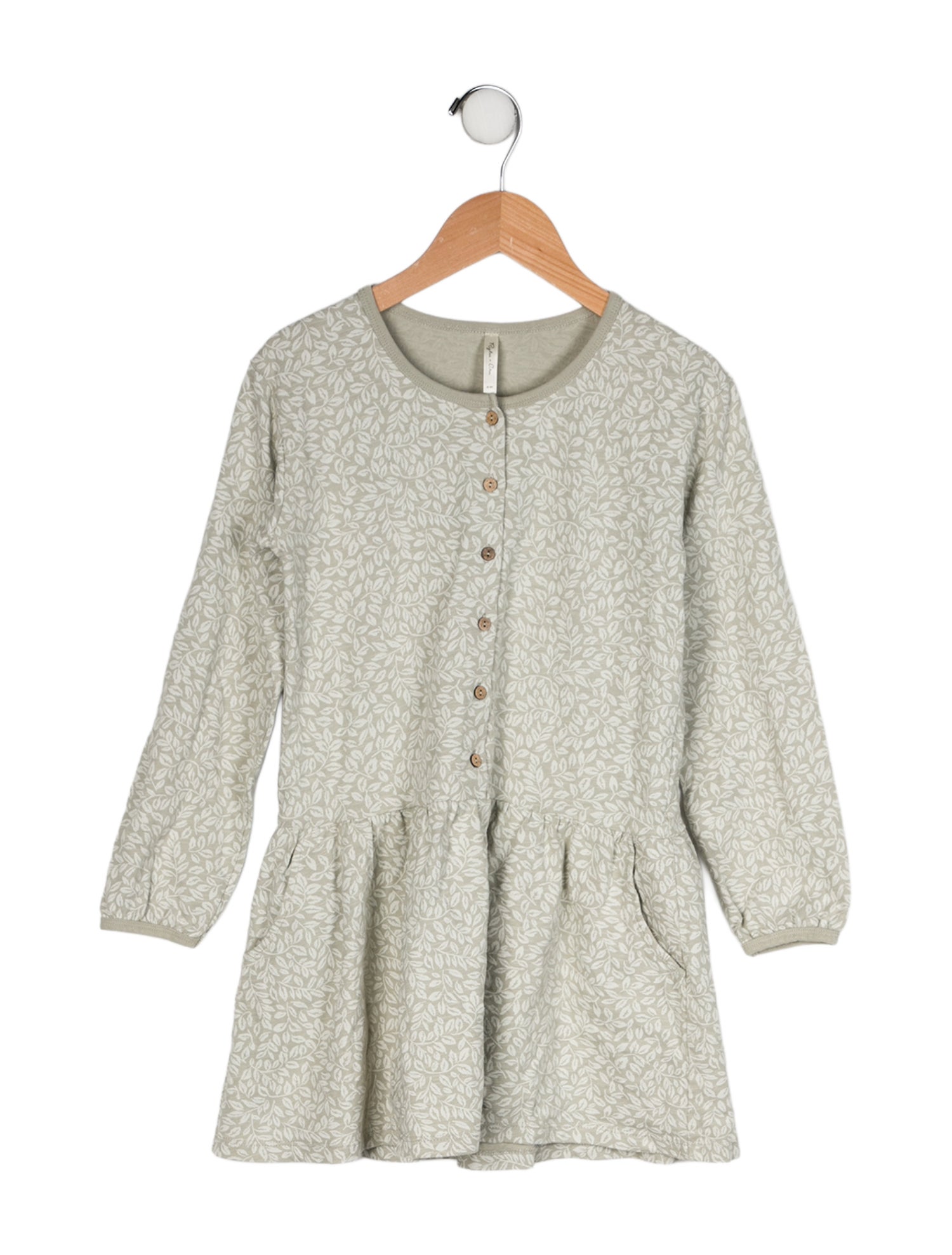 Rylee + Cru Girls' Floral Printed Long Sleeve Dress