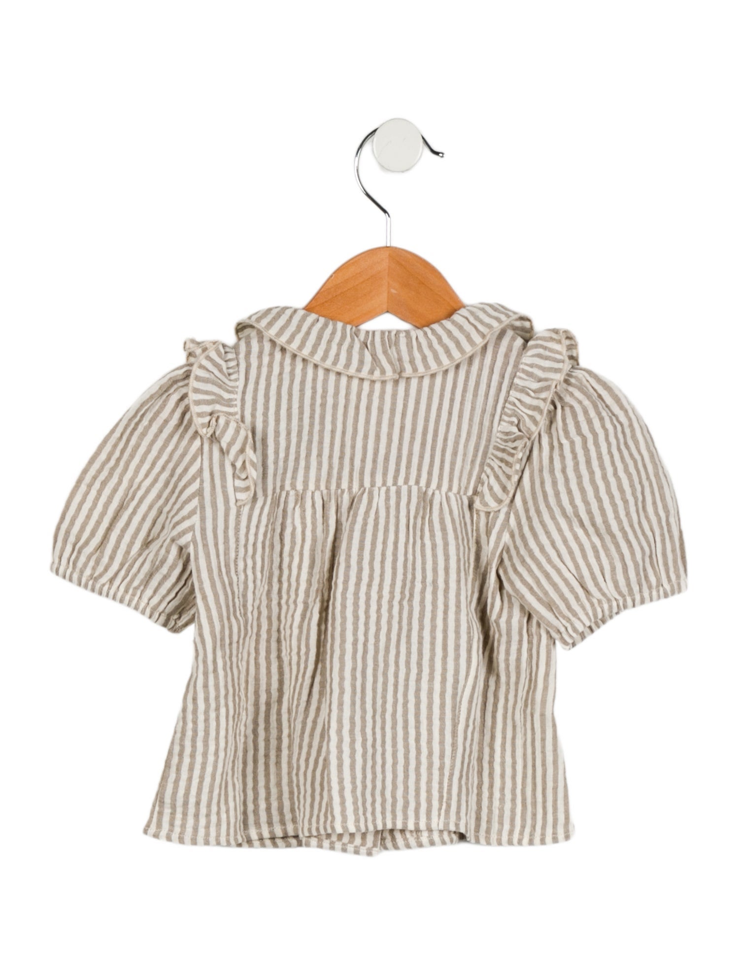 Rylee + Cru Toddler Girls' Striped Short Sleeve Blouse