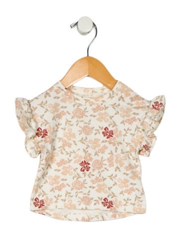Rylee + Cru Sizes 0-24 Months Infant Short Sleeve Floral Shirt XS | 3M