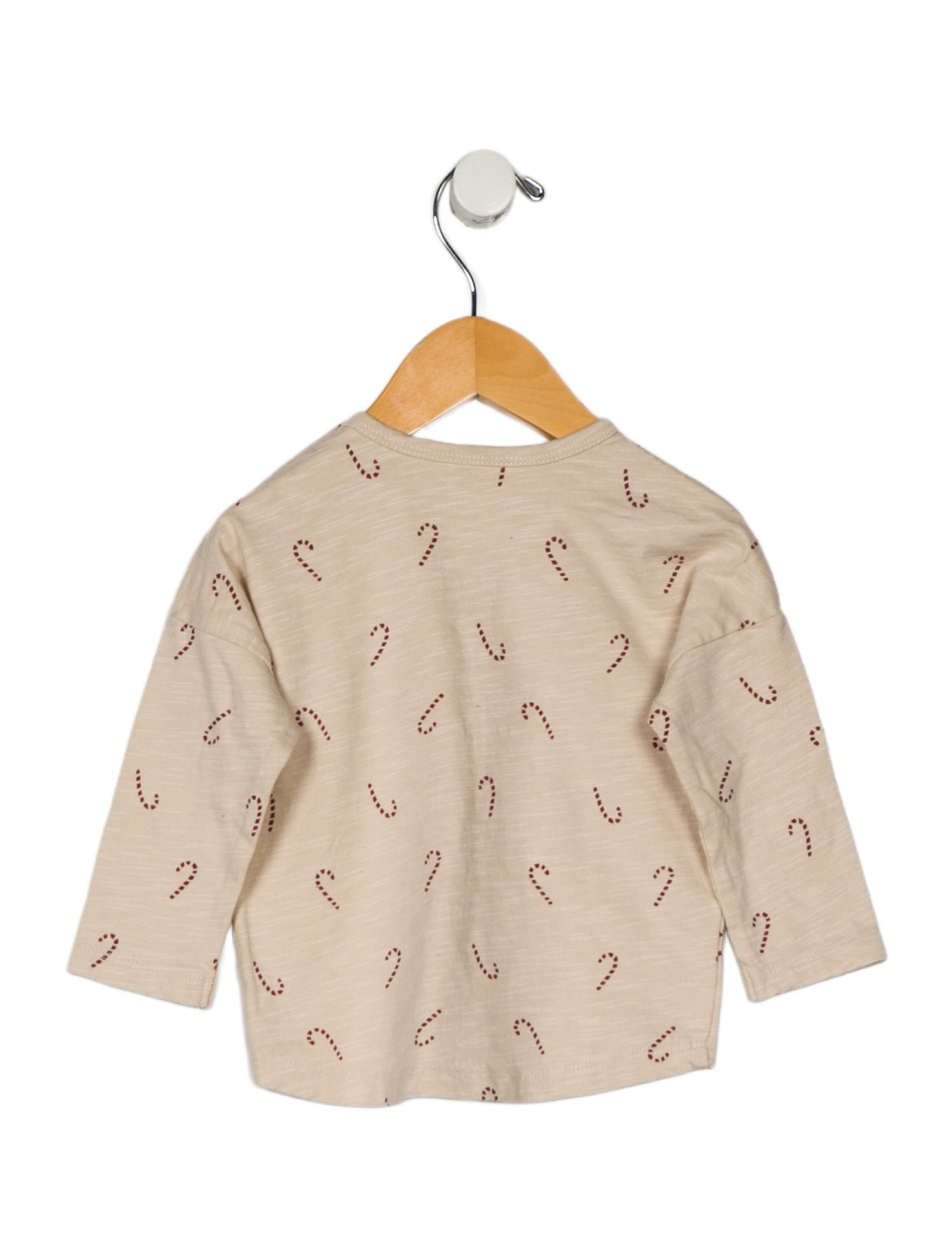 Rylee + Cru Girls Long Sleeve Candy Cane Top