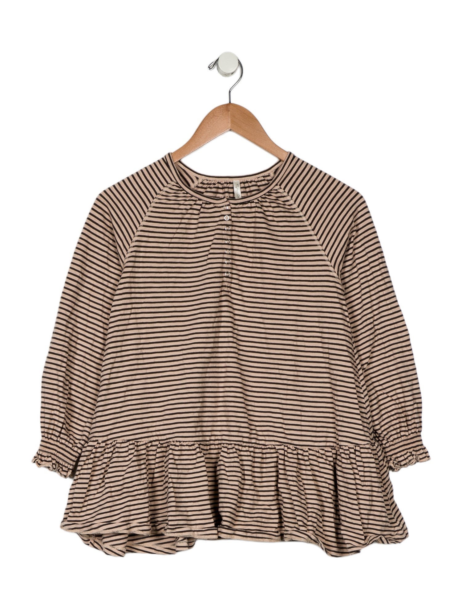 Rylee + Cru Girls Long Sleeve Striped Dress