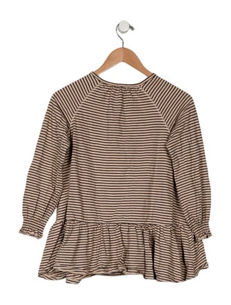 Rylee + Cru Girls Long Sleeve Striped Dress
