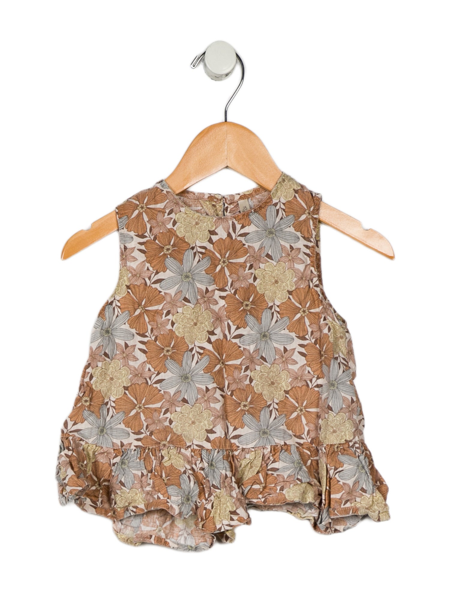 Rylee + Cru Girls Floral Linen Outfit Set