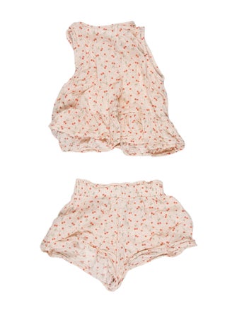 Rylee + Cru Girls' Cherry Print Short Set