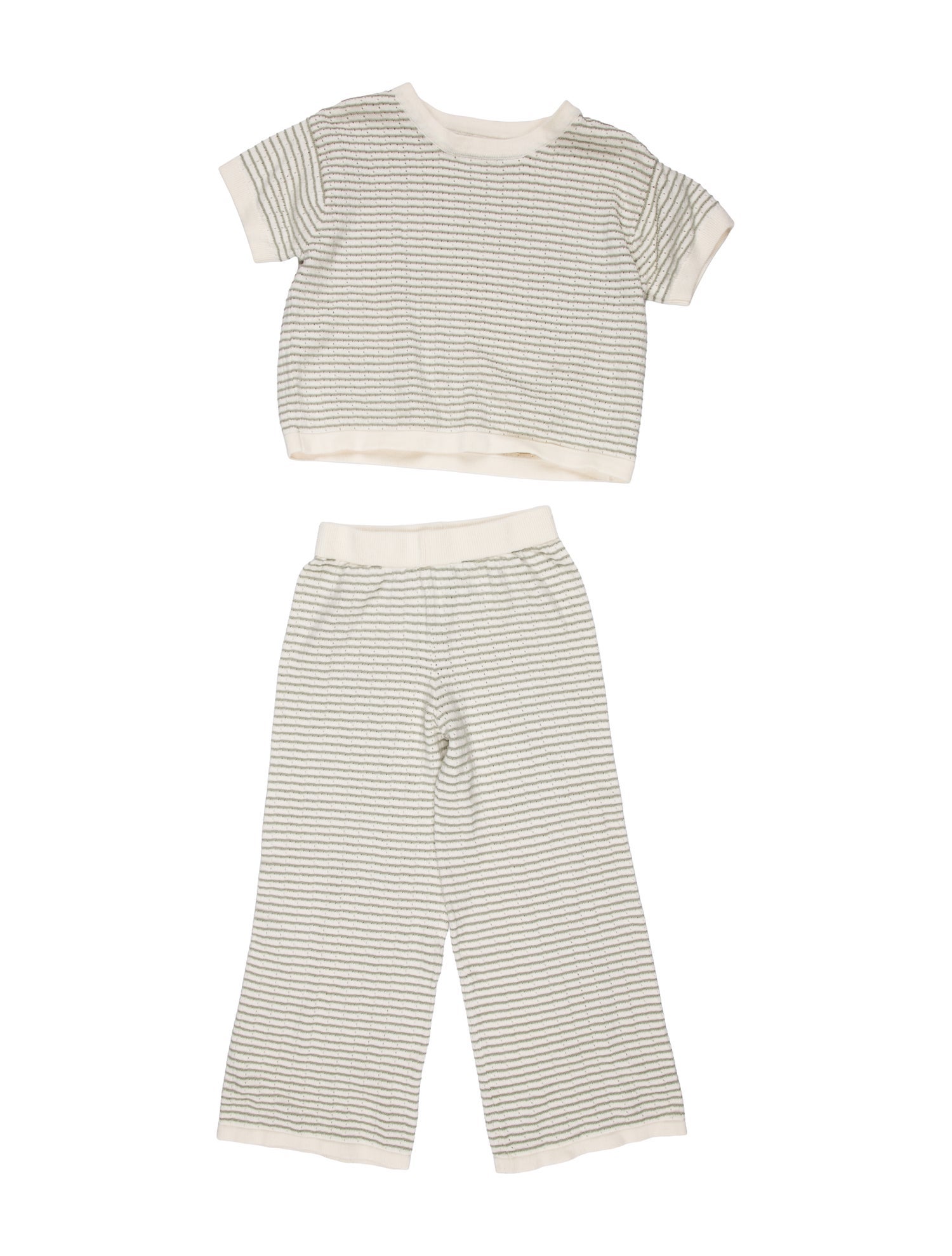Rylee + Cru Girls' Striped Knit Pant Set