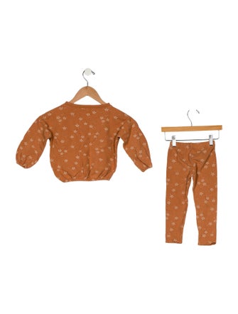 Rylee + Cru Toddler Girls' Long Sleeve Shirt & Pant Set