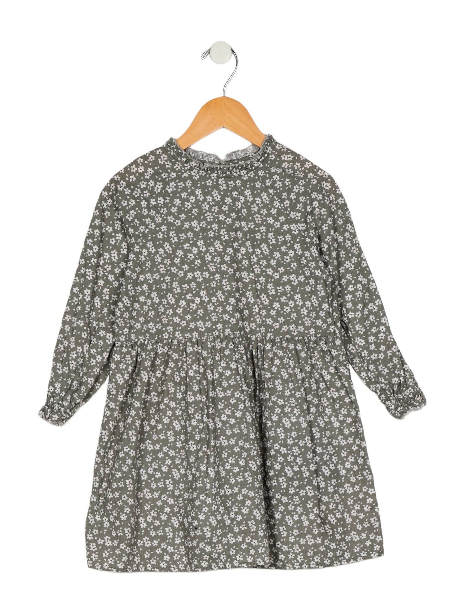 Rylee + Cru Girls' Patterned Long Sleeve Dress