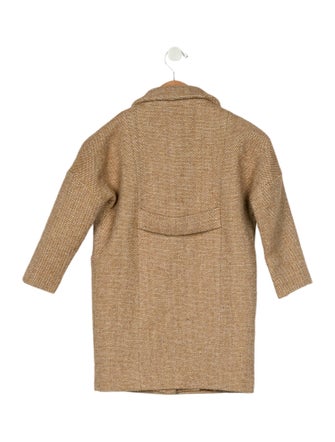 Rylee + Cru Girls tan long coat
