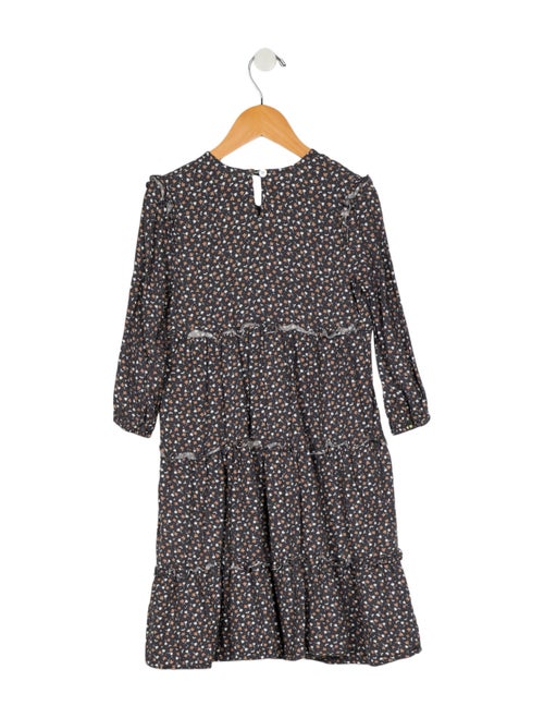 Rylee + Cru Girls' Floral Long Sleeve Dress