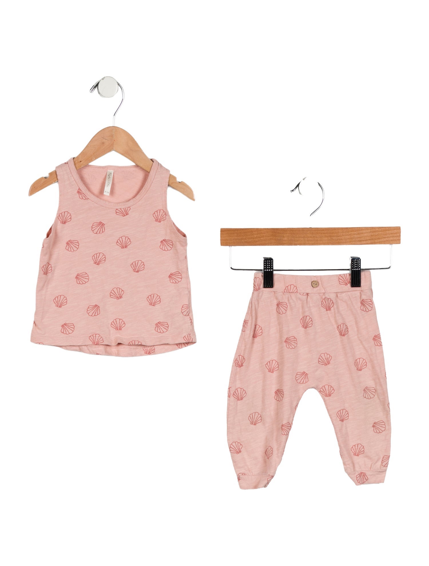 Rylee + Cru Infant Girls' Seashell Print Two Piece Set