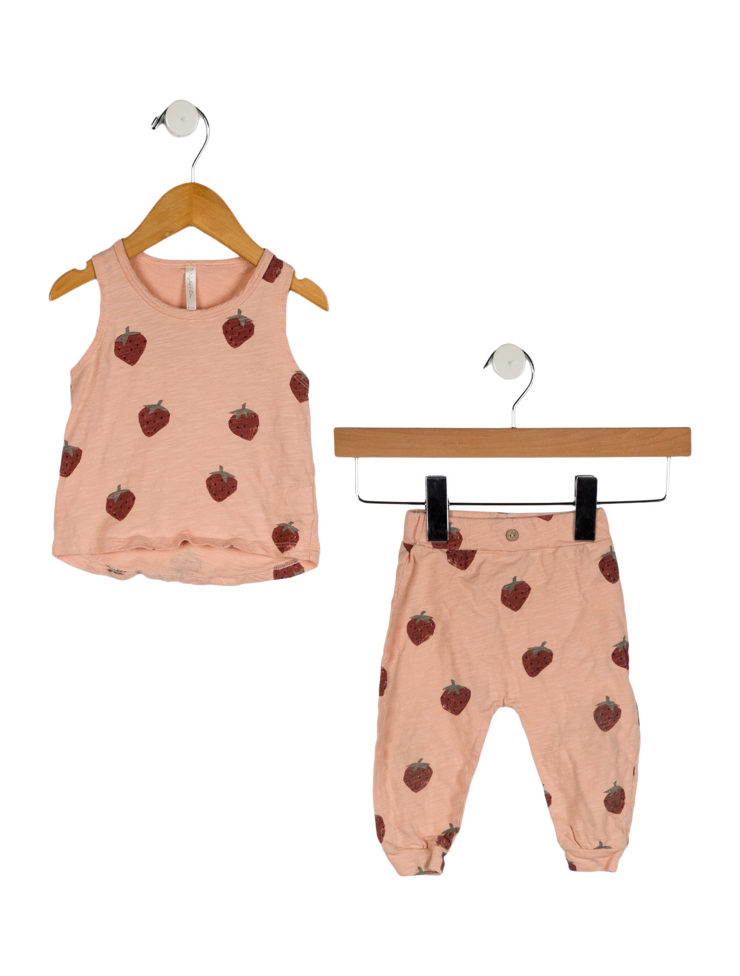 Rylee + Cru Infant Girls' Strawberry Print Two Piece Set