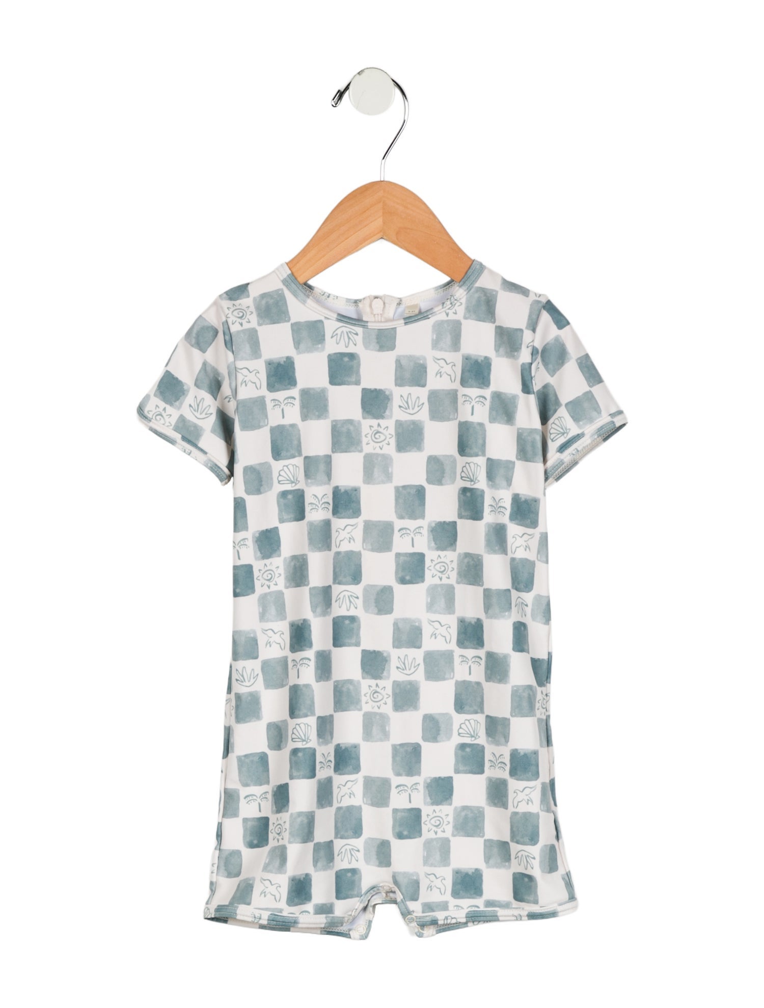 Rylee + Cru Toddler Boys' Checkerboard Print Onesie