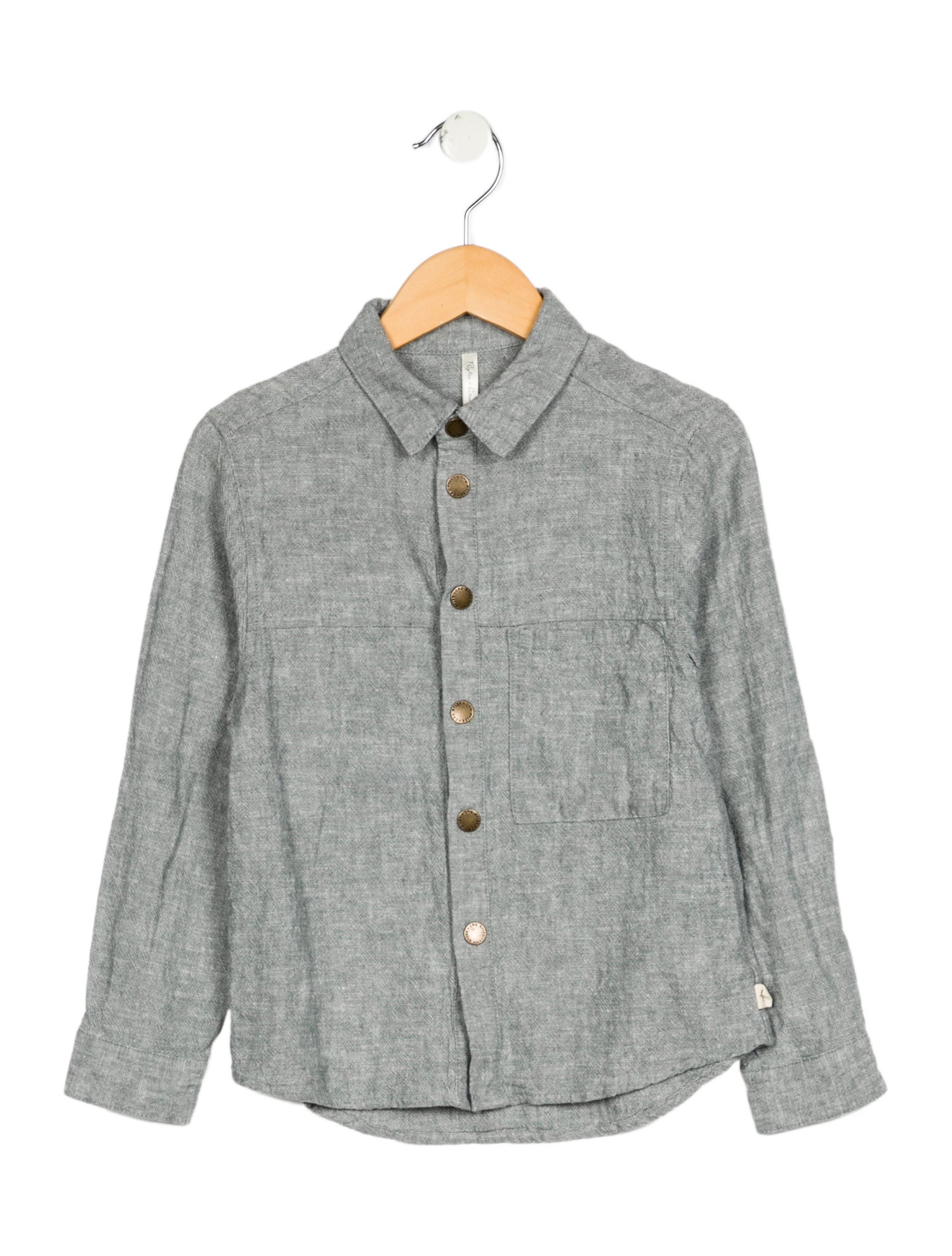 Rylee + Cru Boys' Linen Long Sleeve Shirt