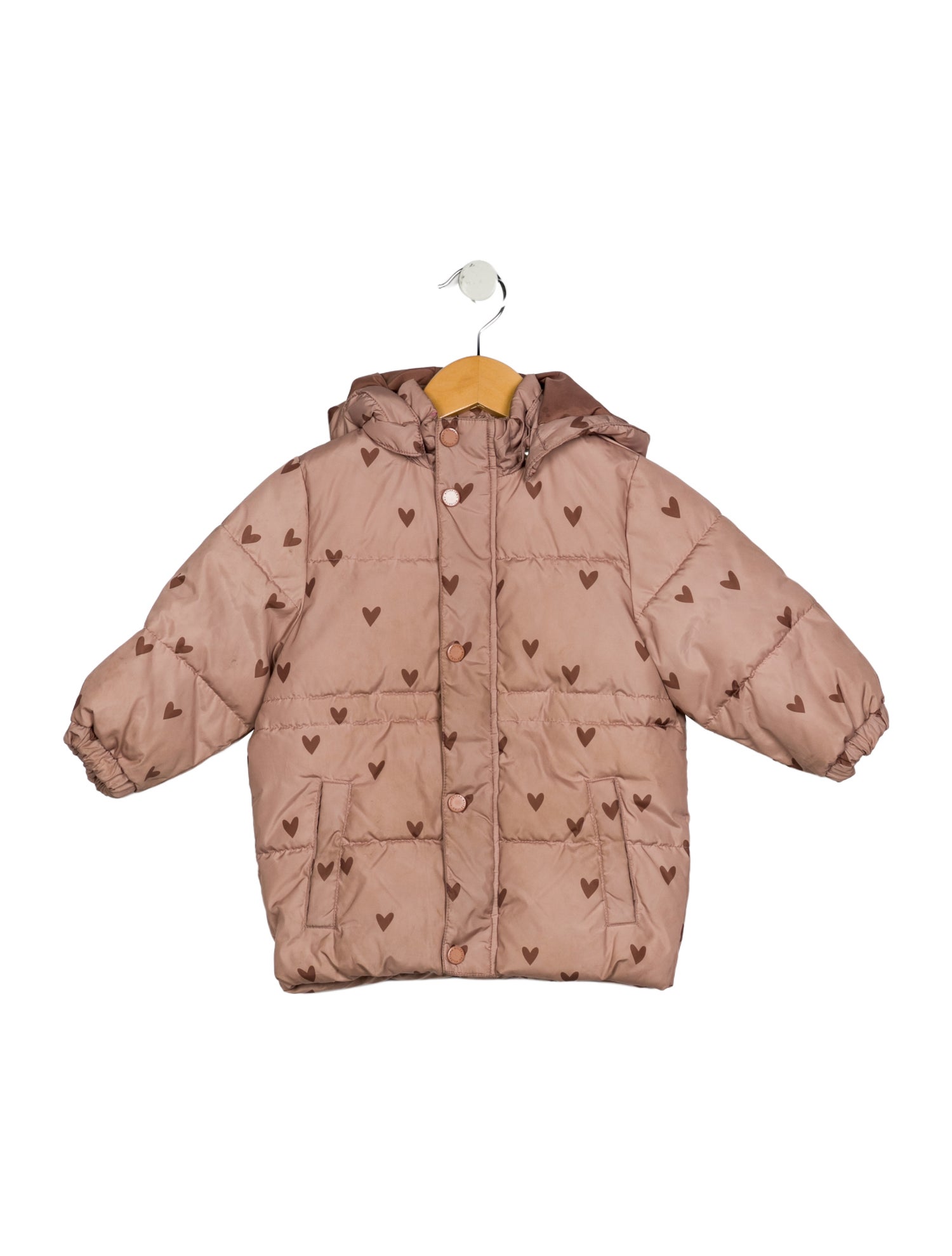 Rylee + Cru Infant Girls Pattern Printed Puffer Coat