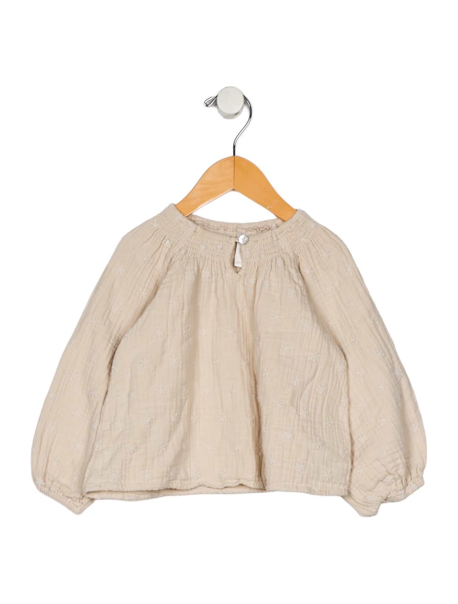 Rylee + Cru Toddler Girls Flower Patterned Pleated Shirt