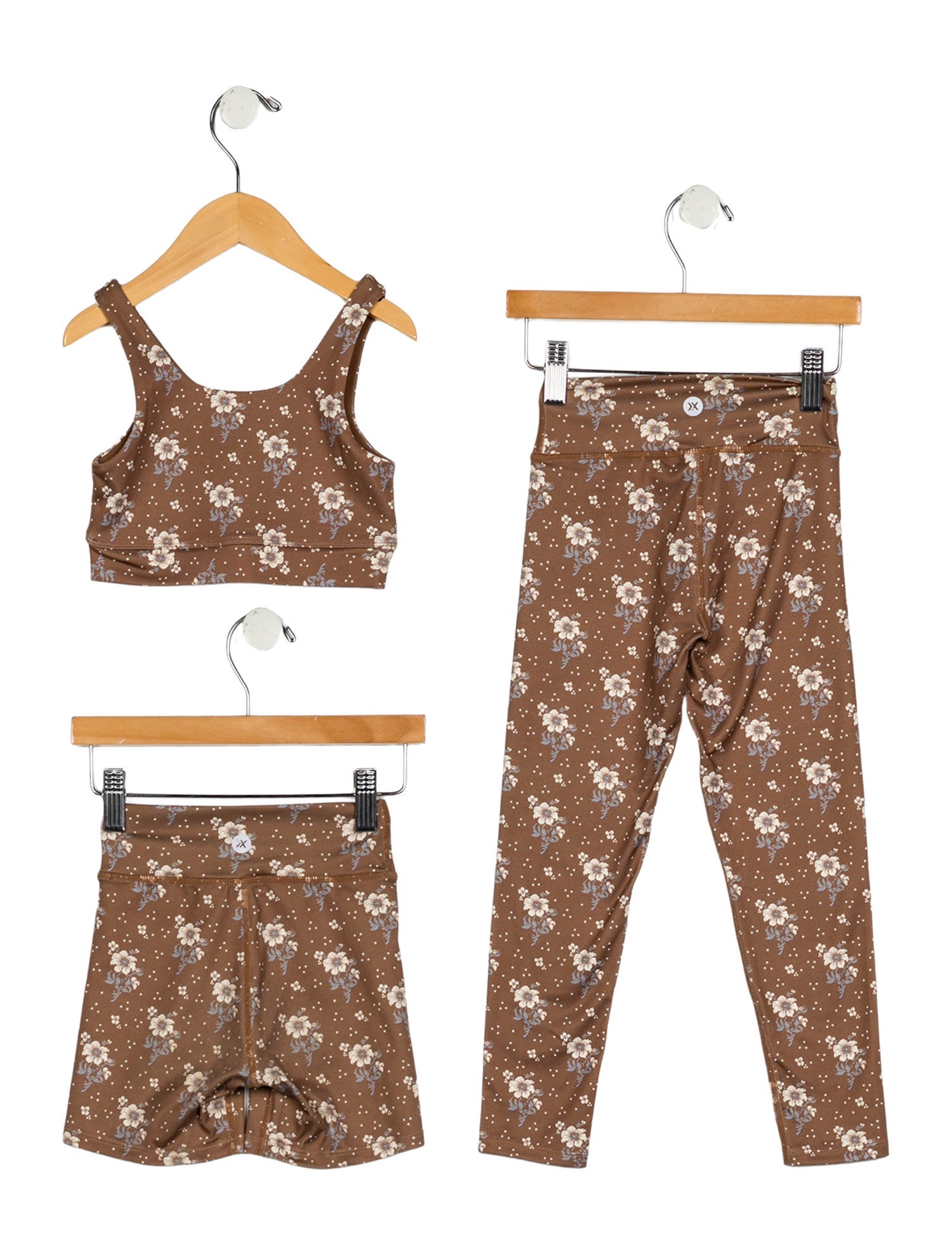 Rylee + Cru Girls' Floral Print Sleeveless Outfit