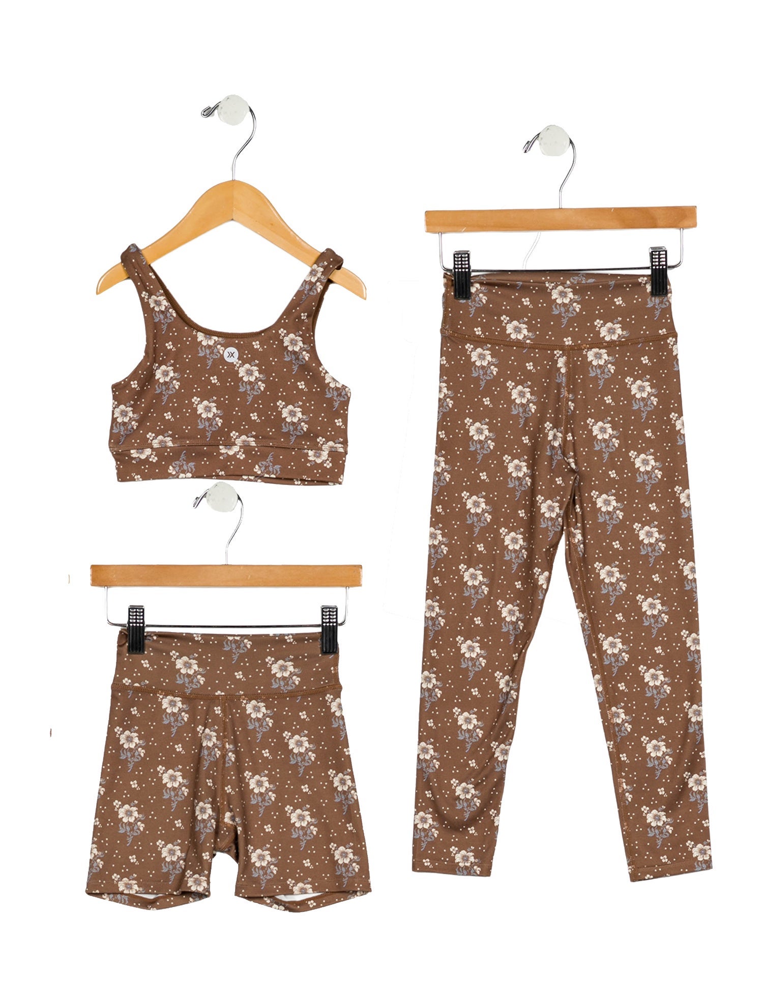 Rylee + Cru Girls' Floral Print Sleeveless Outfit