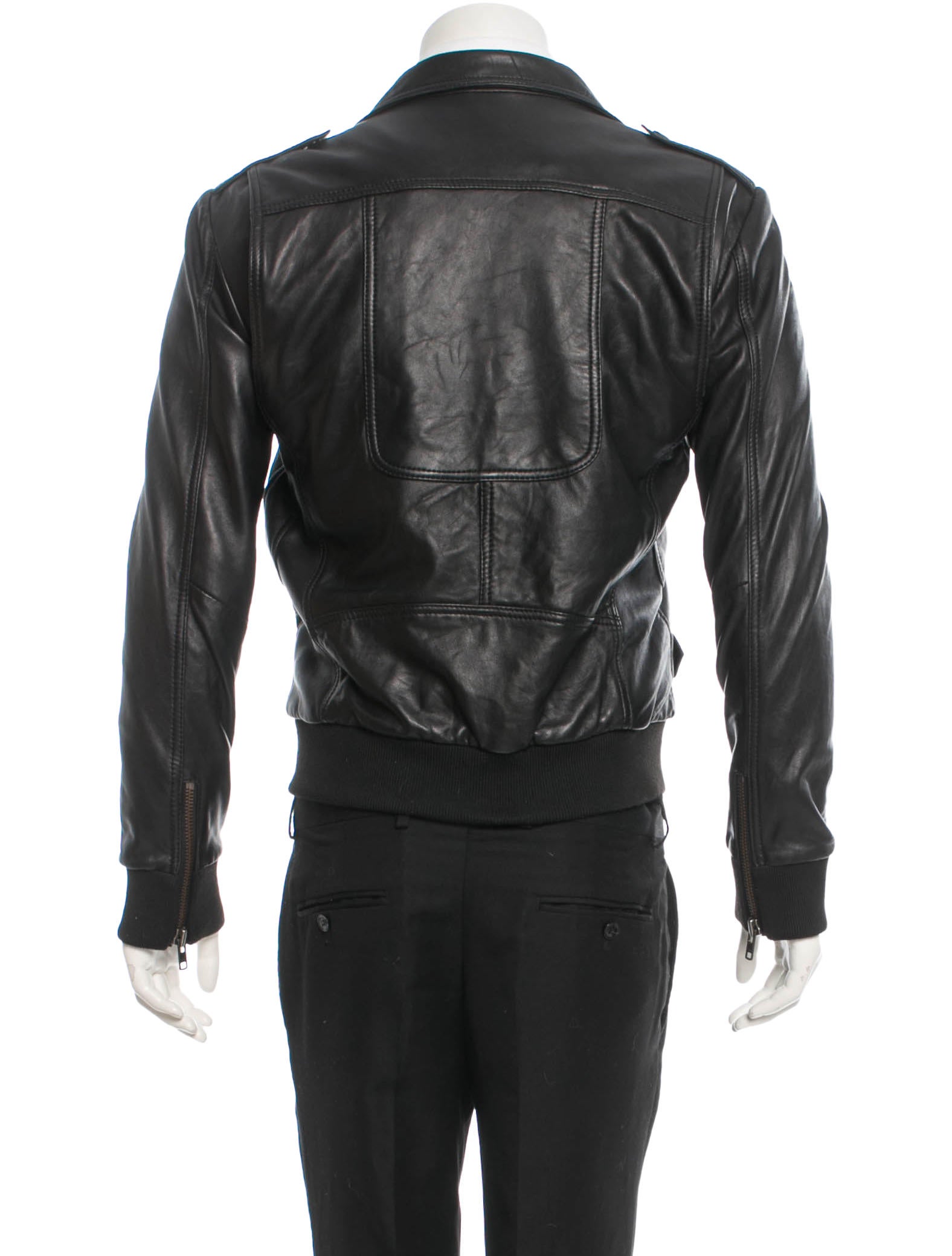 Surface to Air Justice x Surface to Air Leather Jacket - Black