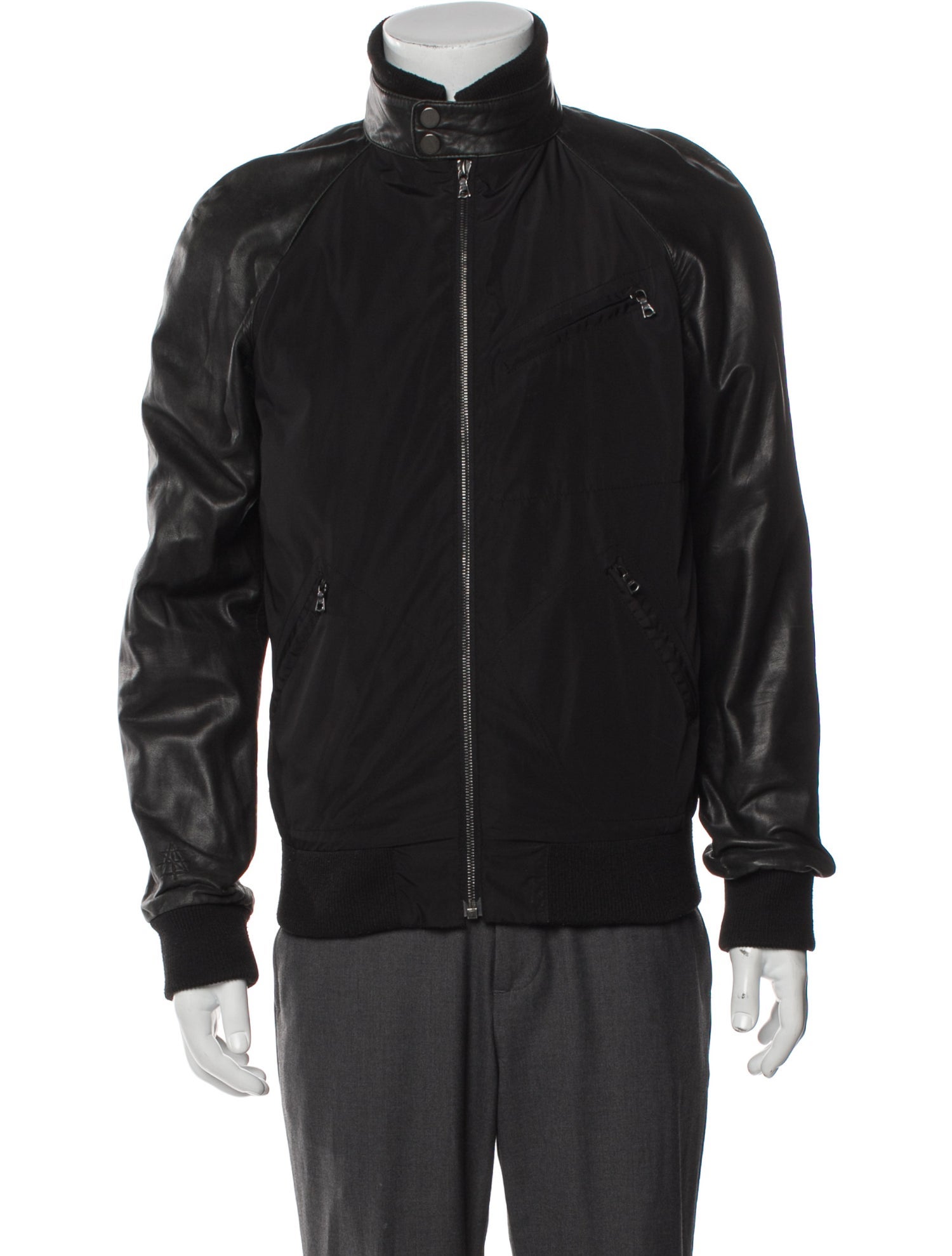 Surface to Air Lamb Leather Windbreaker