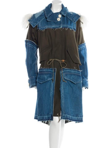 Sacai Pre-Fall 2016 Denim & Wool Coat
