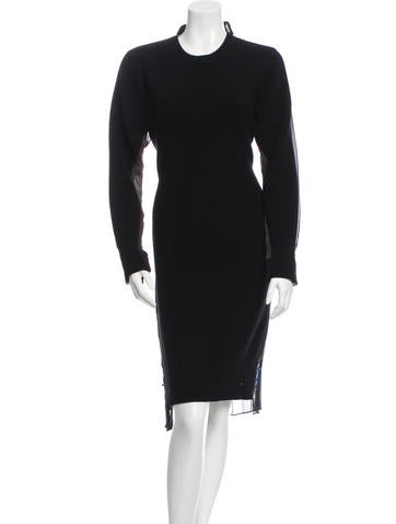 Sacai Wool Printed Dress