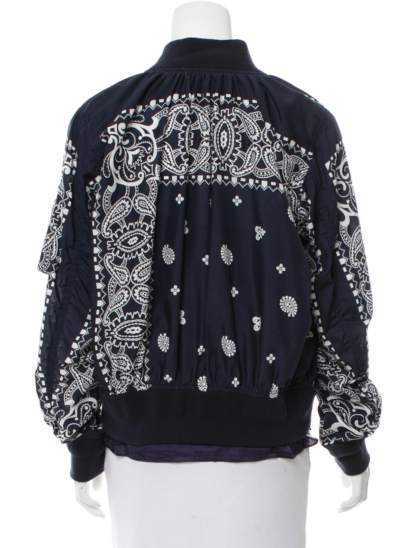 paisley bomber jacket