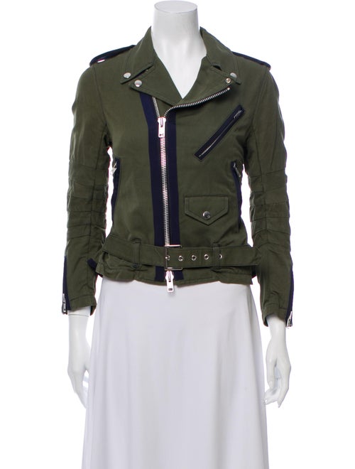 Sacai Biker Jacket Green