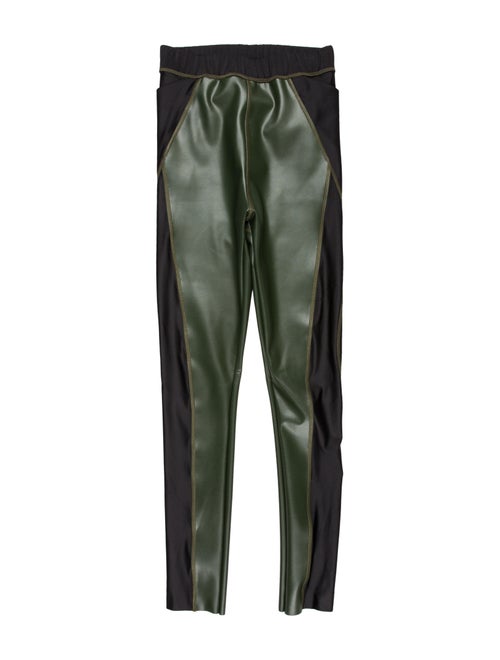 Sacai Skinny Leg Pants Green