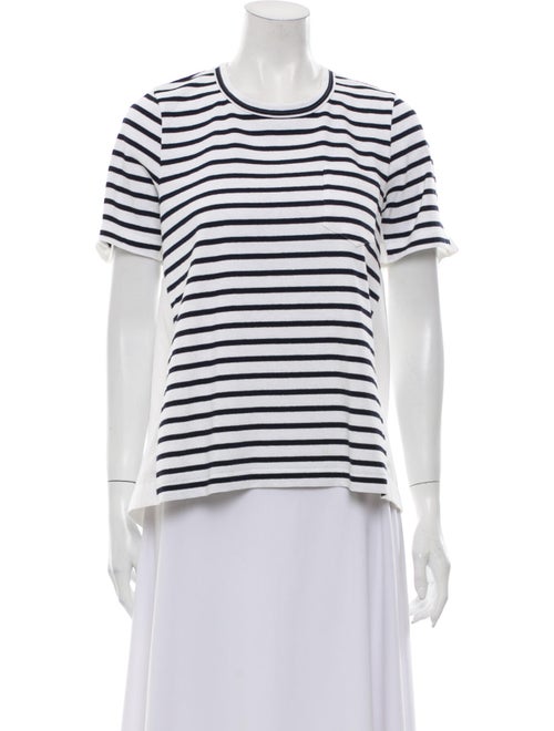 Sacai Striped Crew Neck T-Shirt