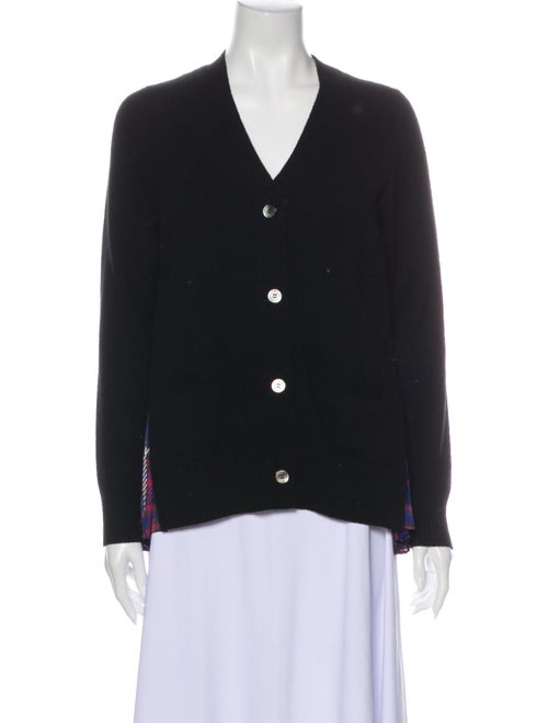 Sacai Wool V-Neck Sweater Wool