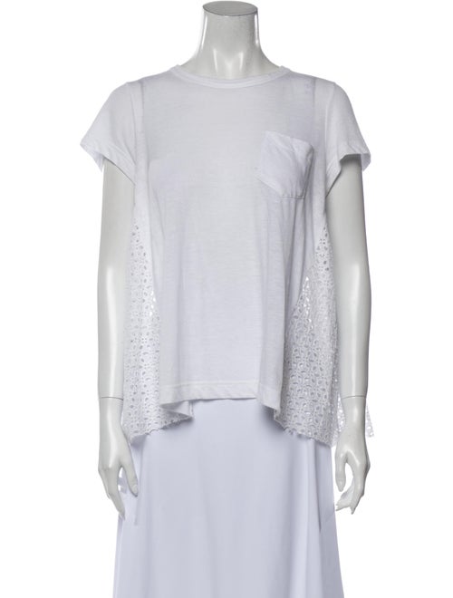 Sacai Crew Neck Short Sleeve T-Shirt White