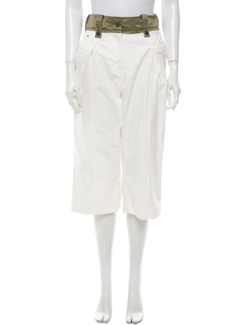 Sacai Wide Leg Pants White