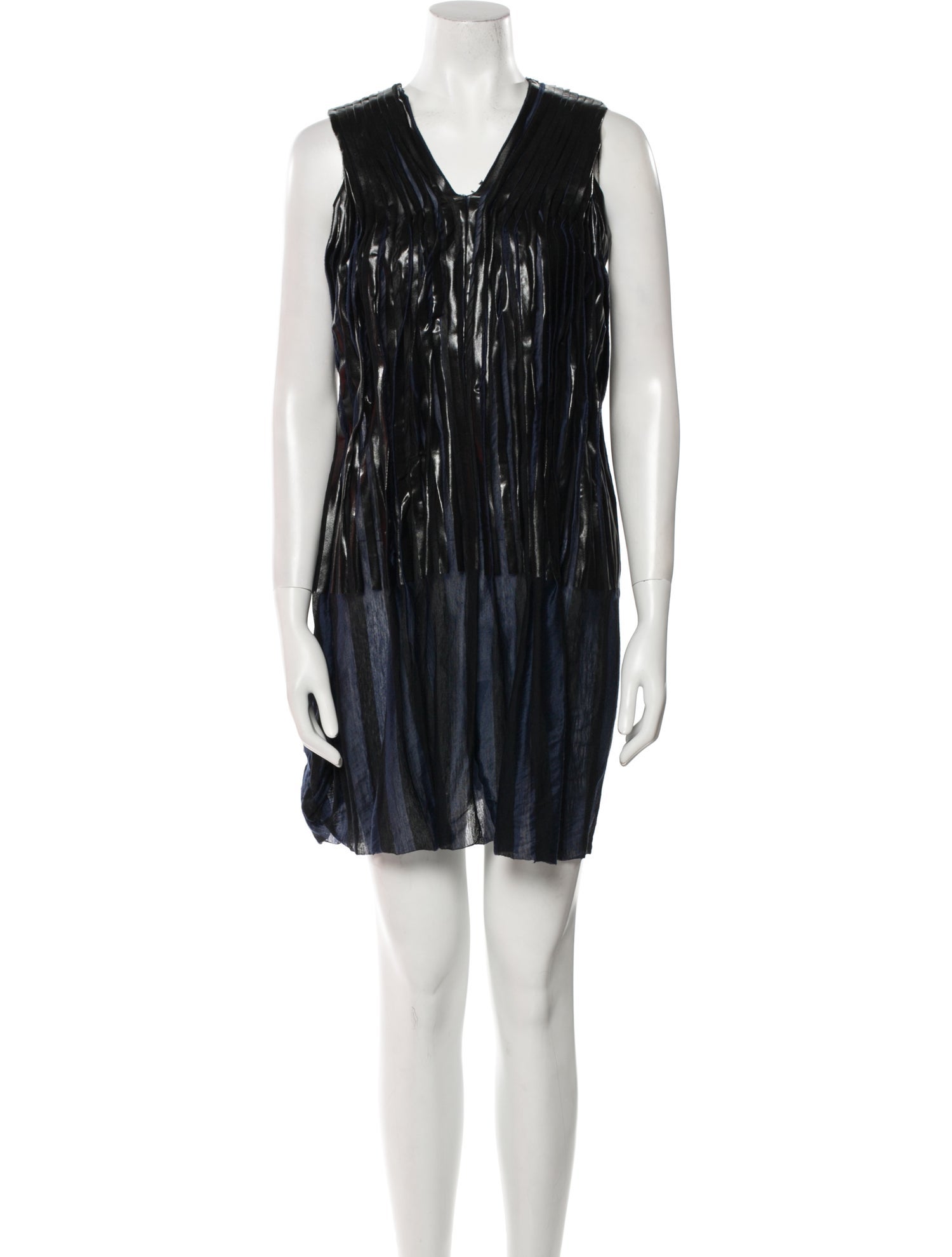 Sacai V-Neck Mini Dress