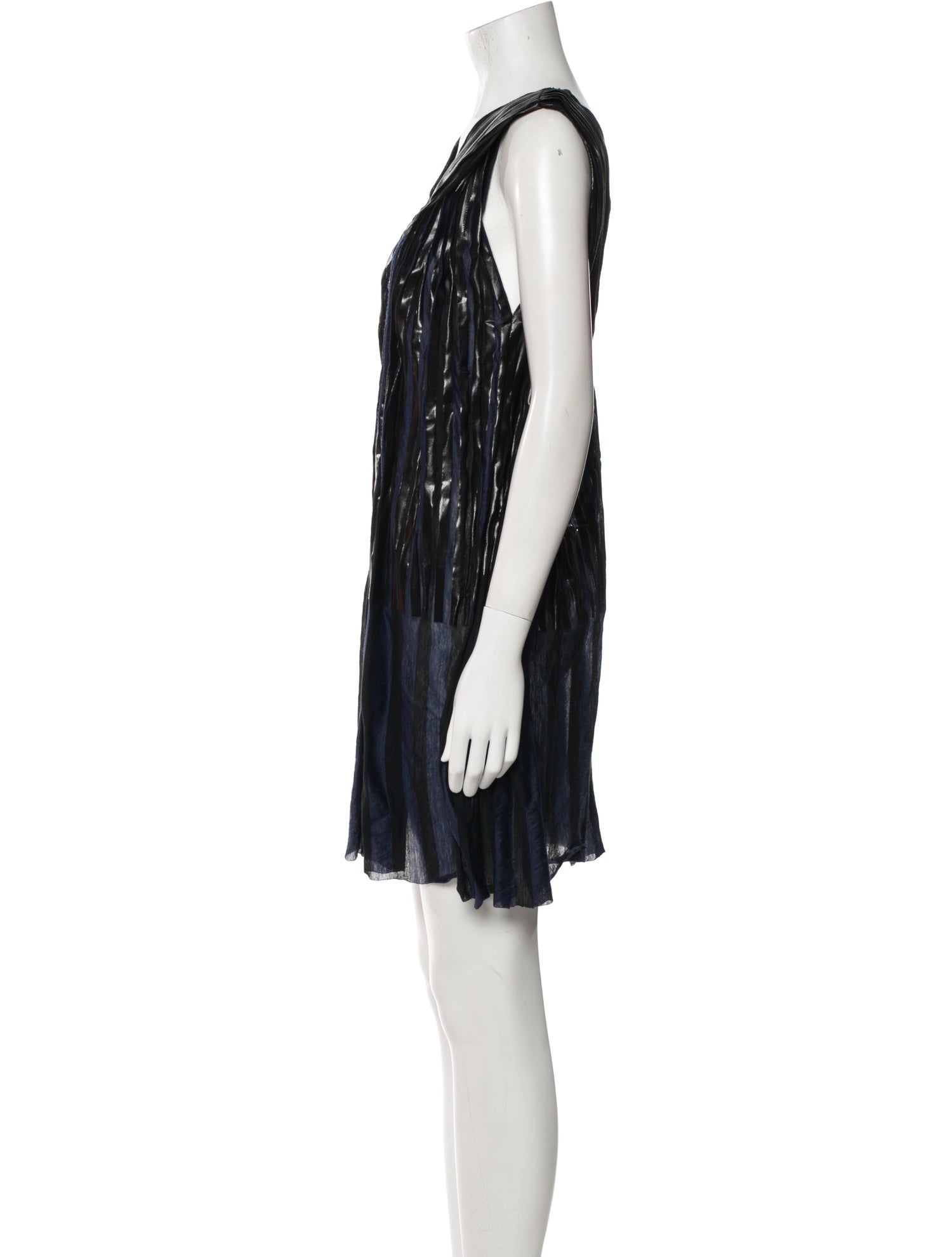 Sacai V-Neck Mini Dress