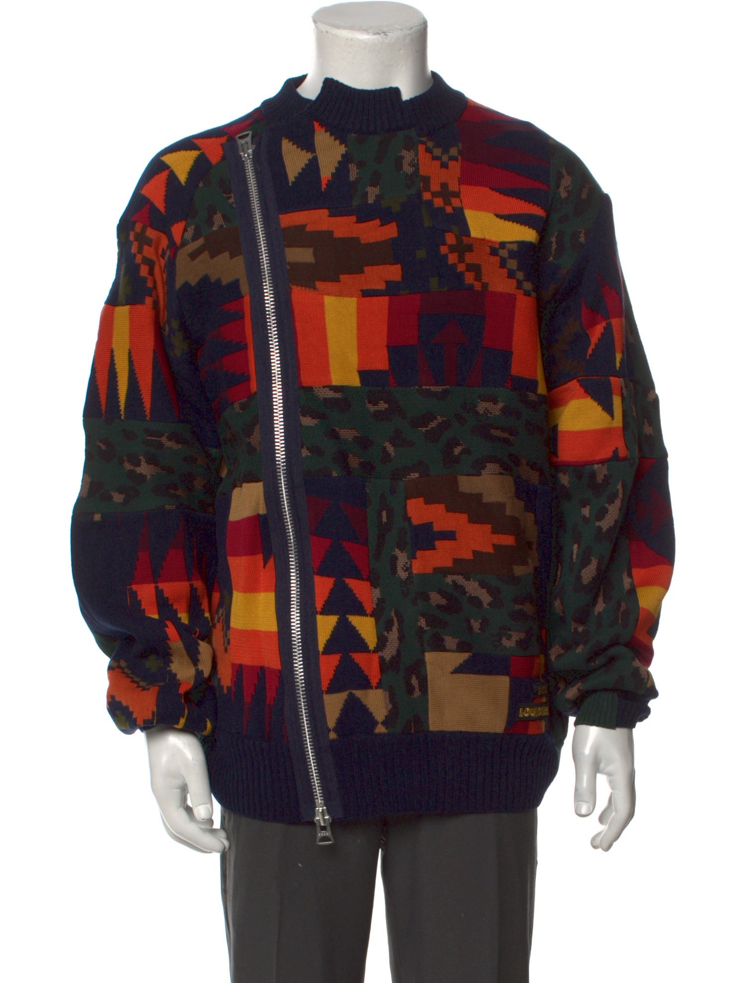 sacai サカイ 19AW Fair Isle Pullover Pink + Eric Haze Fair Isle Cotton-Jacquard Sweater | SACAI