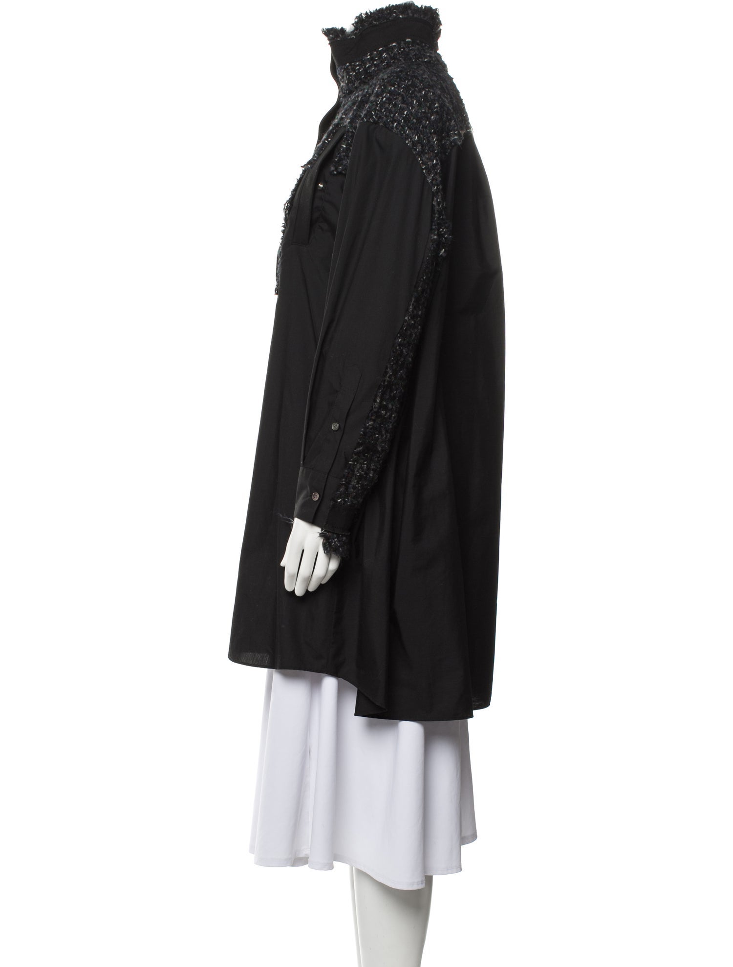 Sacai Wool Mock Neck Tunic