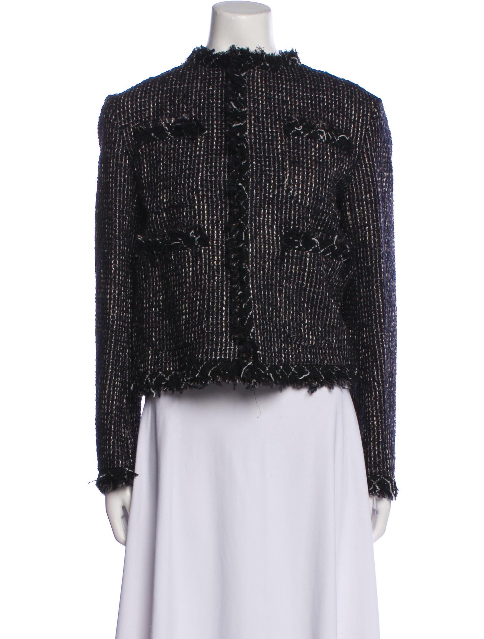 Sacai Wool Tweed Pattern Evening Jacket