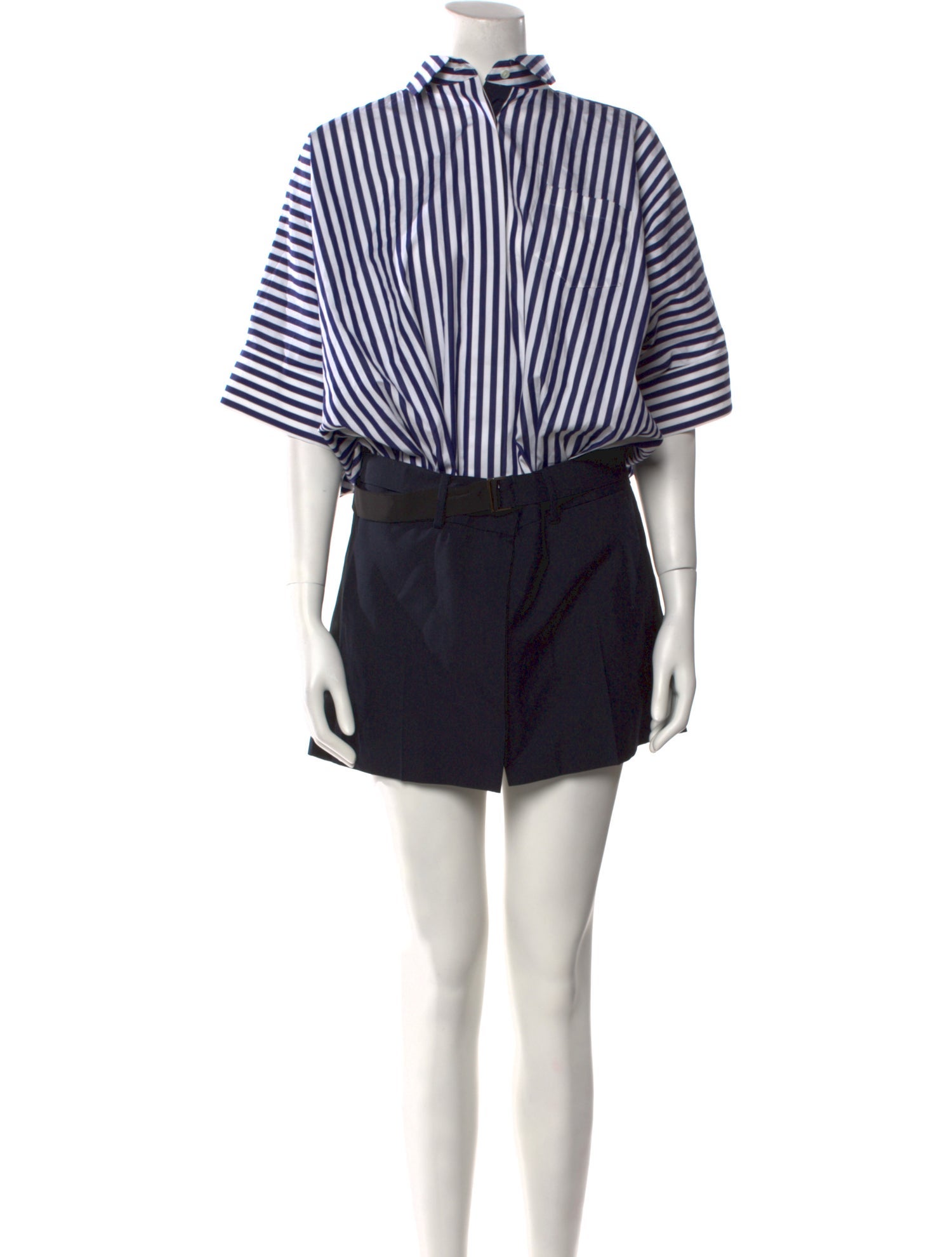 Sacai Striped Mini Dress