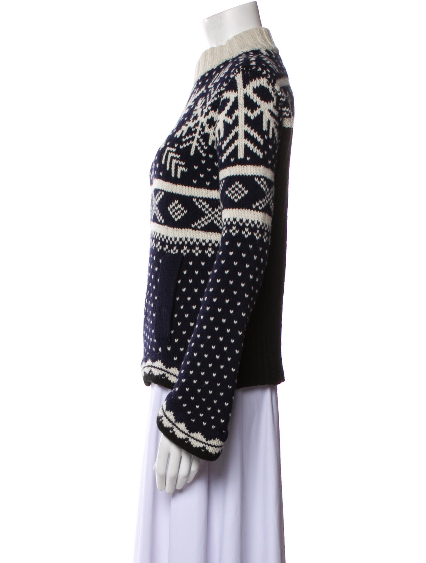 Sacai Wool Printed Sweater